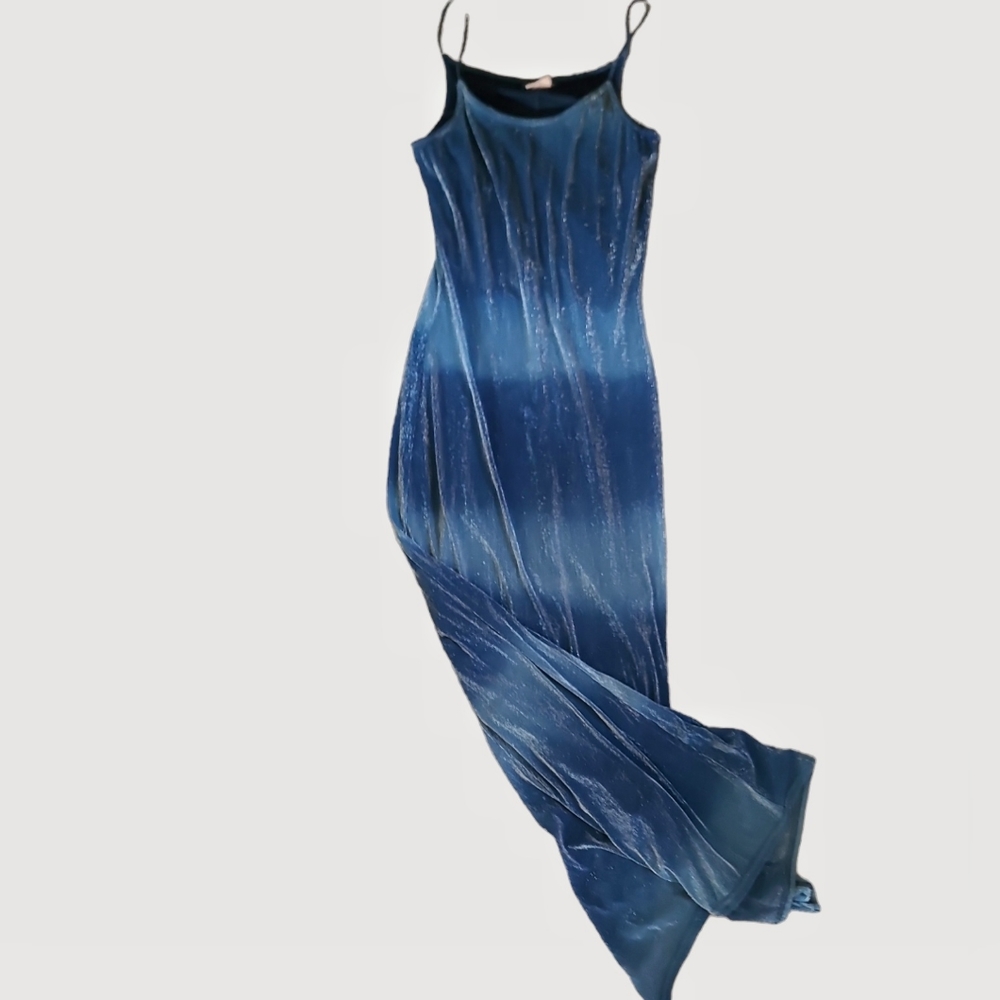 Gorgeous Blue Glimmer Ombre Maxi Dress !!! AMAZING!!!